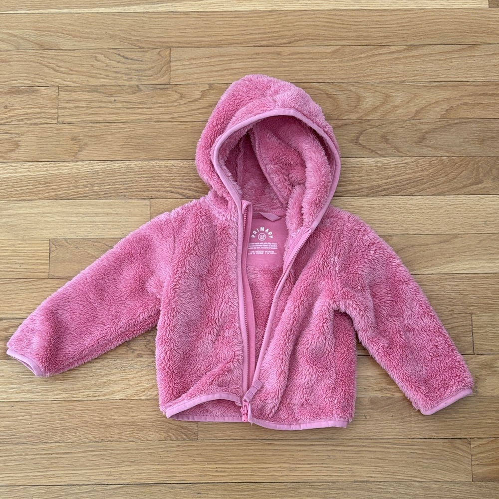 Primary Pink Fleece Jacket